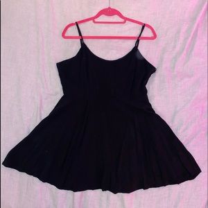 black mini dress